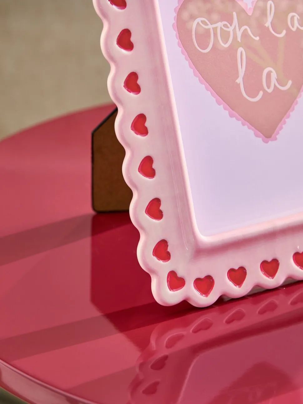 Hearts Ceramic Photo Frame