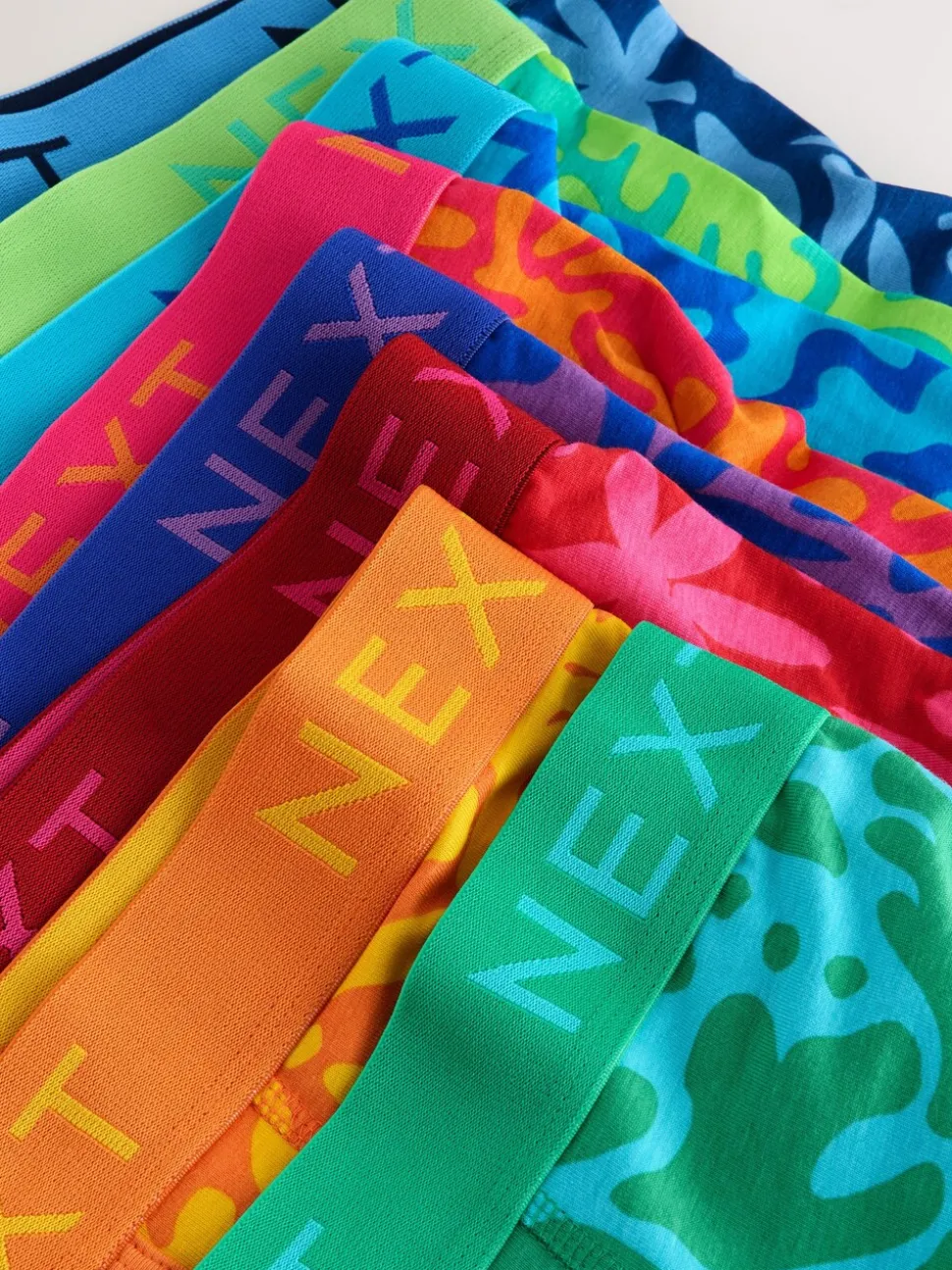 Helder patroon - 8 Boxershorts zonder plooi