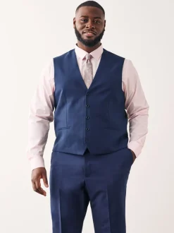 Helderblauw - Gilet met regular fit