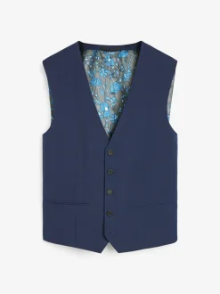 Helderblauw - Gilet met regular fit