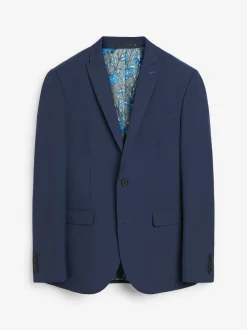 Helderblauw - Slim Fit - Kostuum met twee knopen: colbert