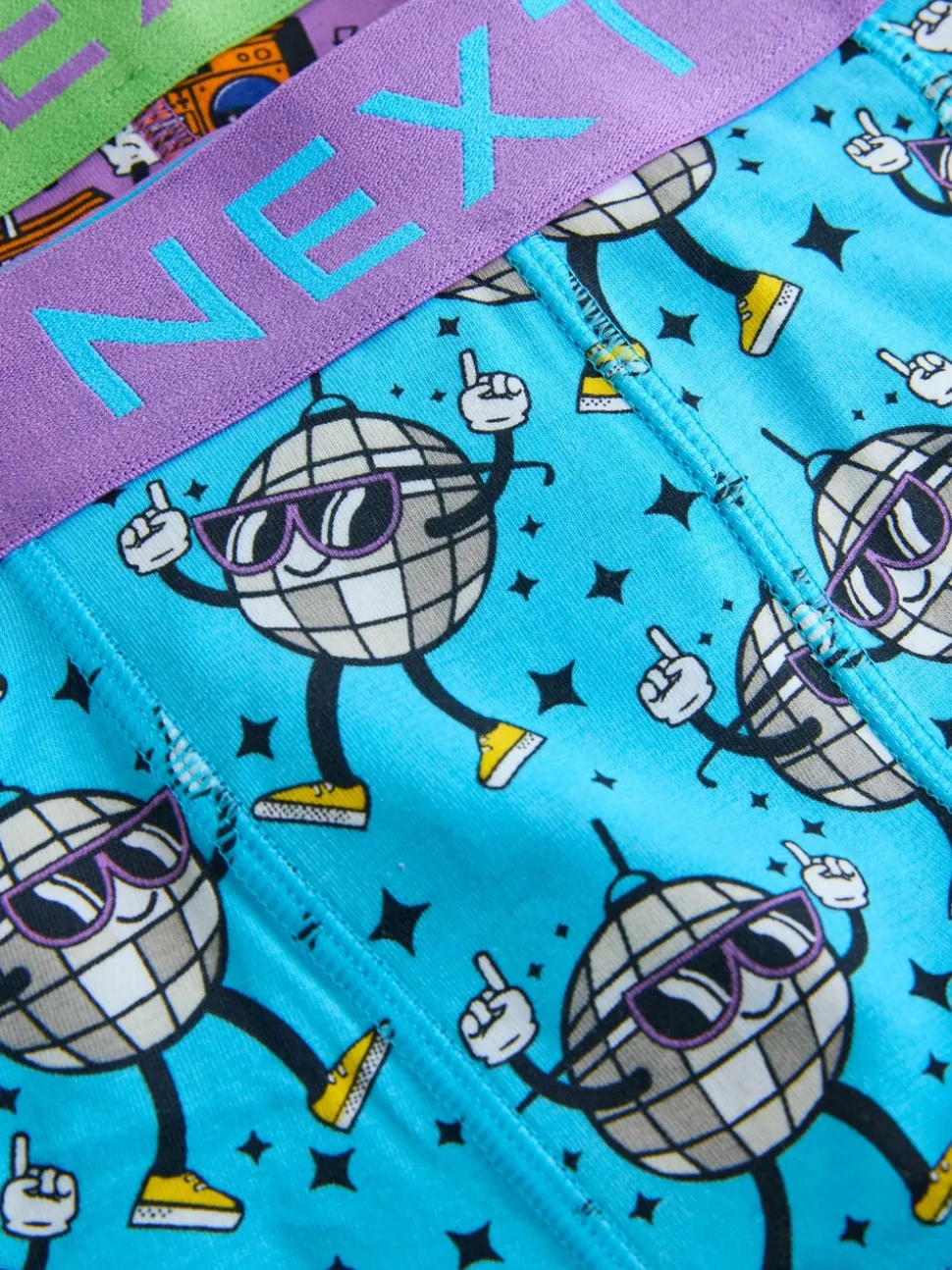 Heldere Disco Karakter - Verpakking van 8 - Boxershorts