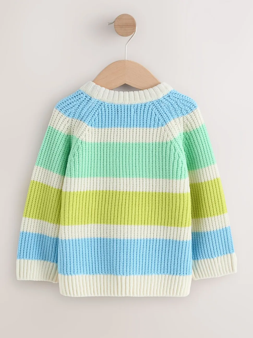 Heldere streep - Chenille Knitted Crew Neck Jumper (3mths-7yrs)