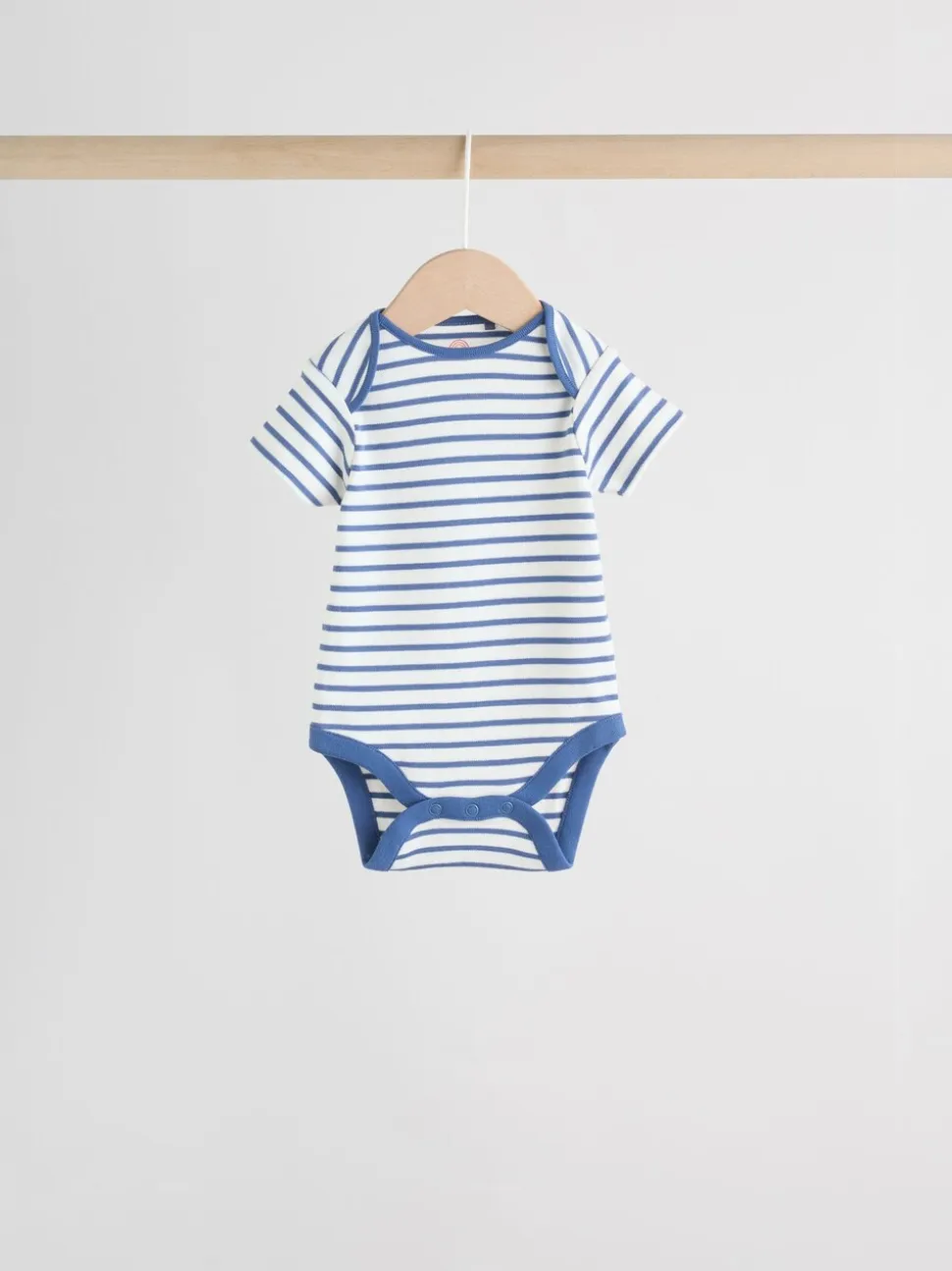 Heldere streep - Set van 5 babyrompertjes met korte mouwen