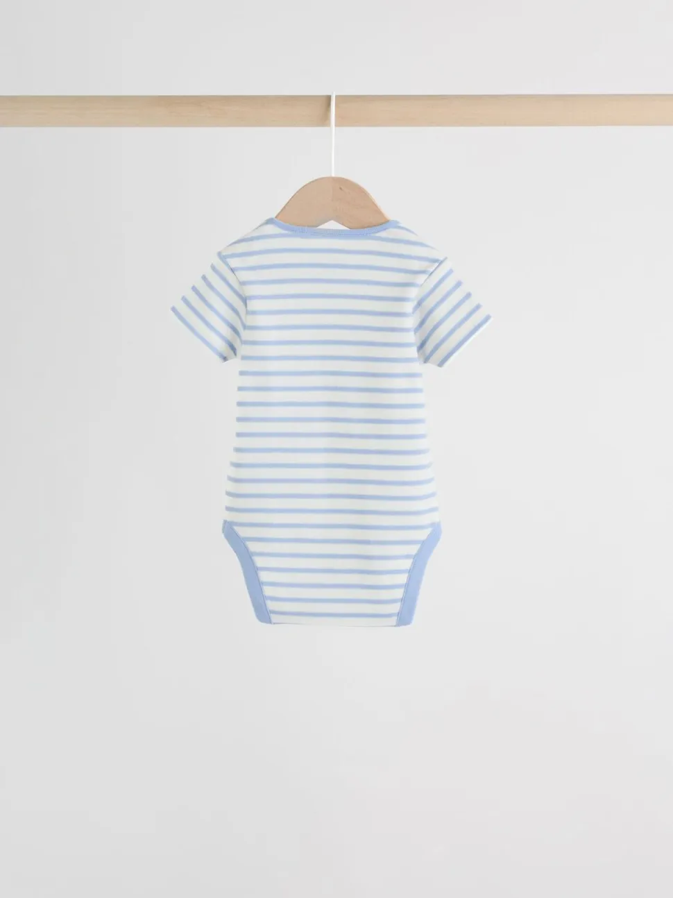 Heldere streep - Set van 5 babyrompertjes met korte mouwen