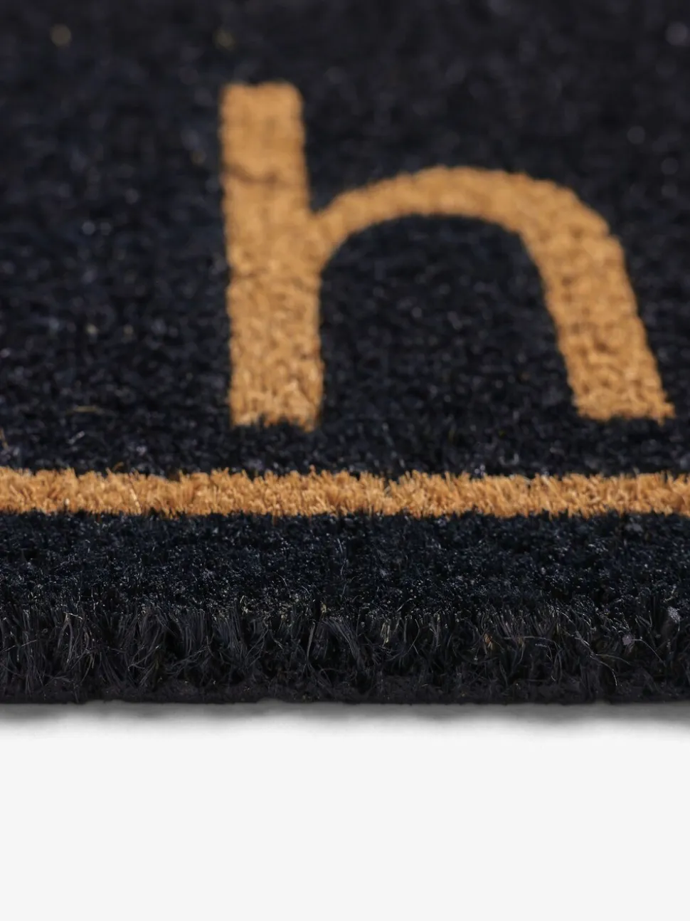 Hello Slogan Coir Doormat