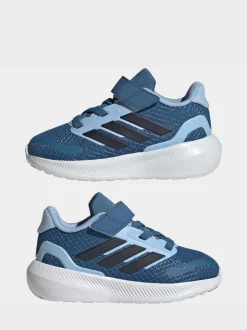 Hemelsblauw - adidas Runfalcon 5 Hook and Loop Easy On sneakers voor zuigelingen