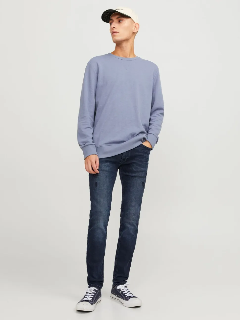 Hemelsblauw - JACK & JONES Liam skinny-fit jeans