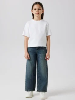 Hemelsblauw - Name It jeans met wijde pijpen