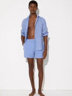 Hemelsblauw - Reiss Sun Side-Adjuster Swim Shorts