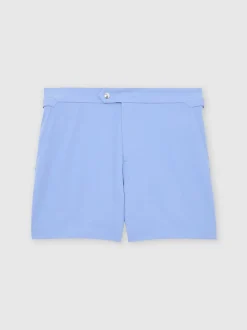 Hemelsblauw - Reiss Sun Side-Adjuster Swim Shorts
