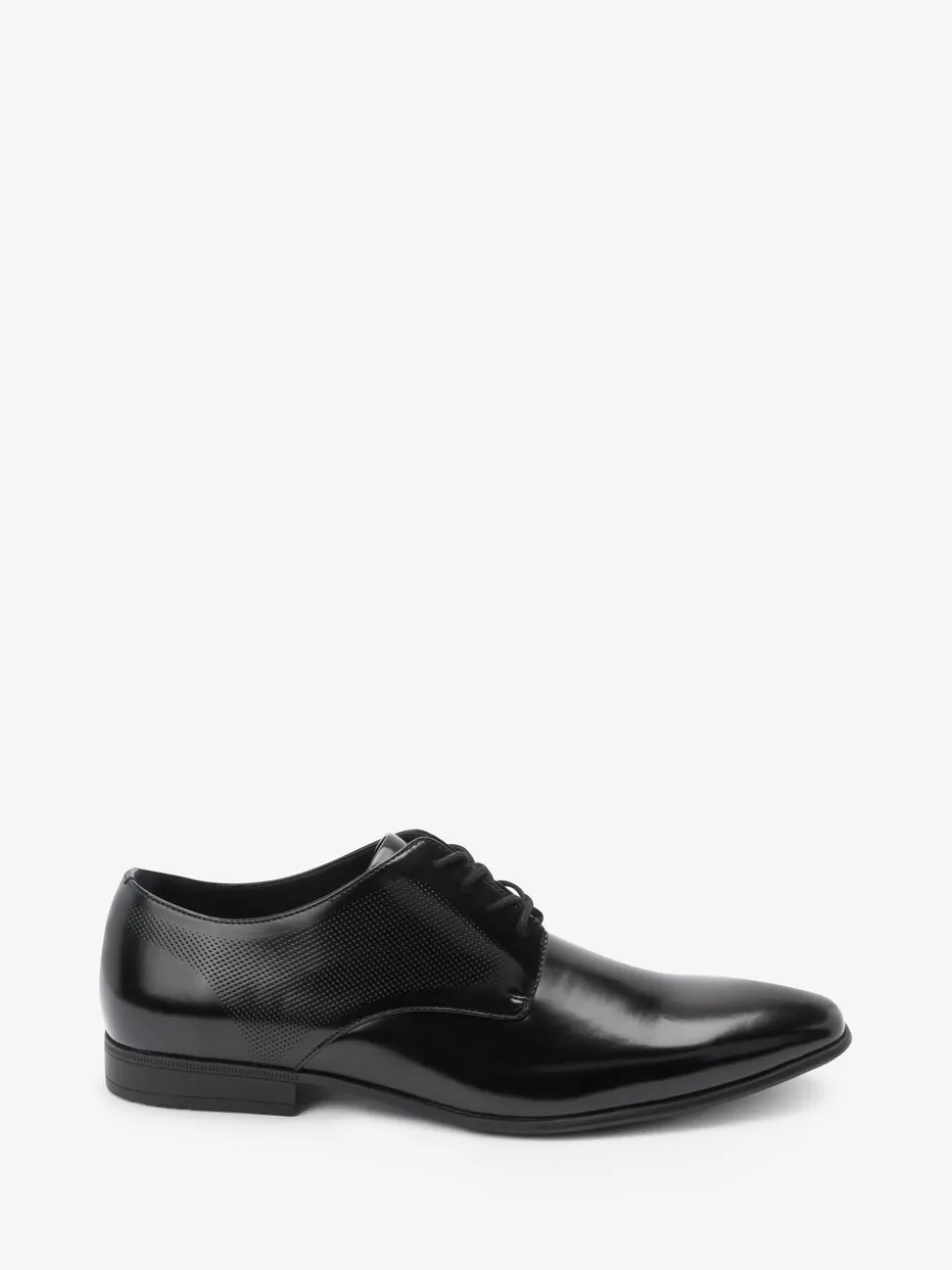 Hoogglans zwart - Derbyschoenen met veter