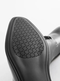 Hoogglans zwart - Derbyschoenen met veter
