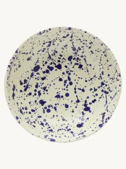 Hot Pottery Set of 4 Splatter Pasta Bowls