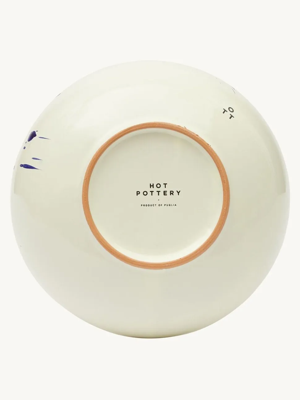 Hot Pottery Set of 4 Splatter Pasta Bowls