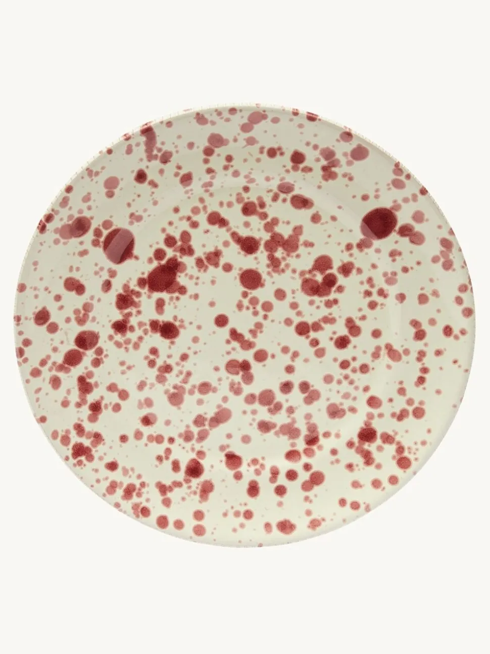 Hot Pottery Set of 4 Splatter Dinner Plates