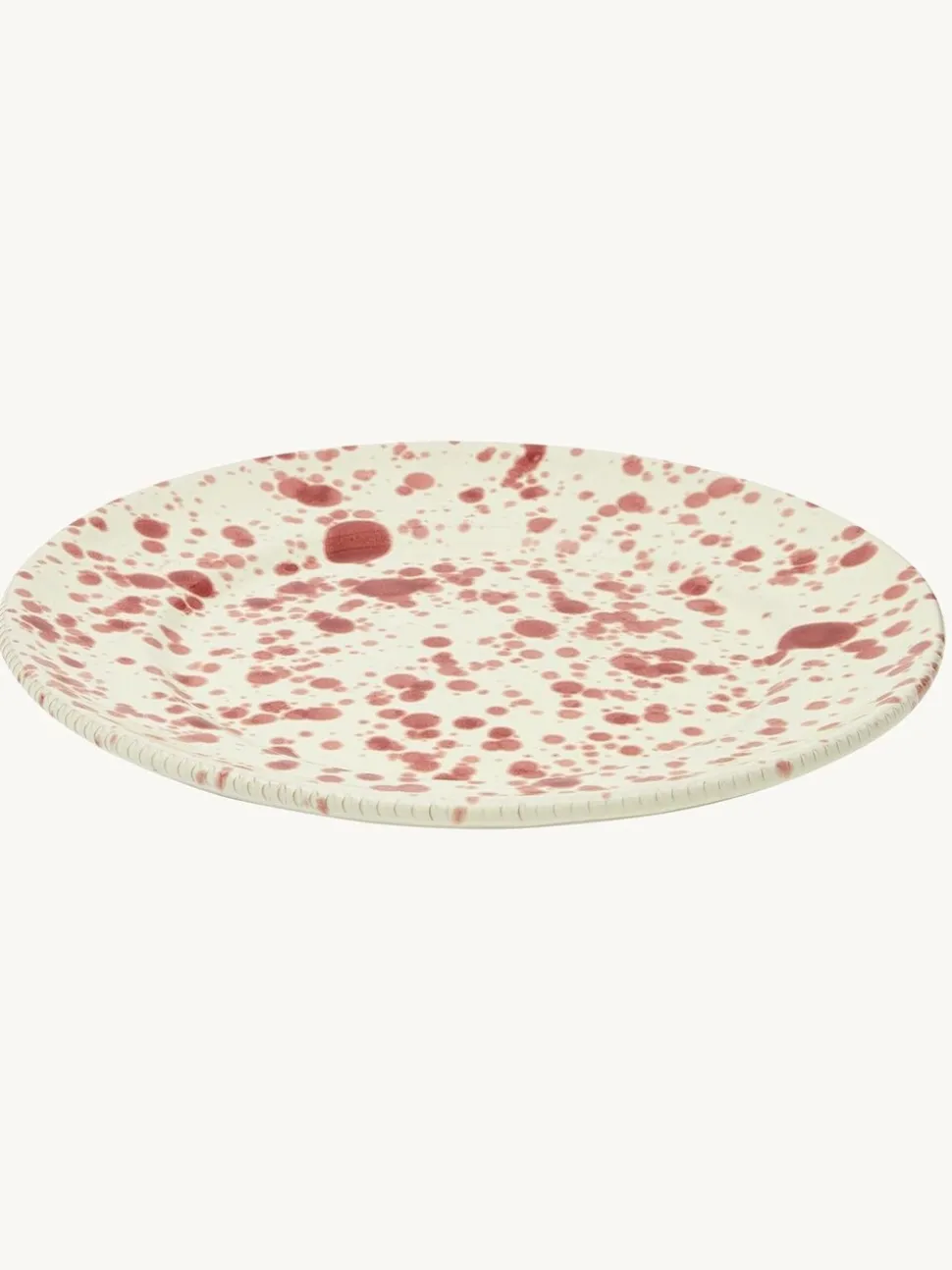 Hot Pottery Set of 4 Splatter Dinner Plates