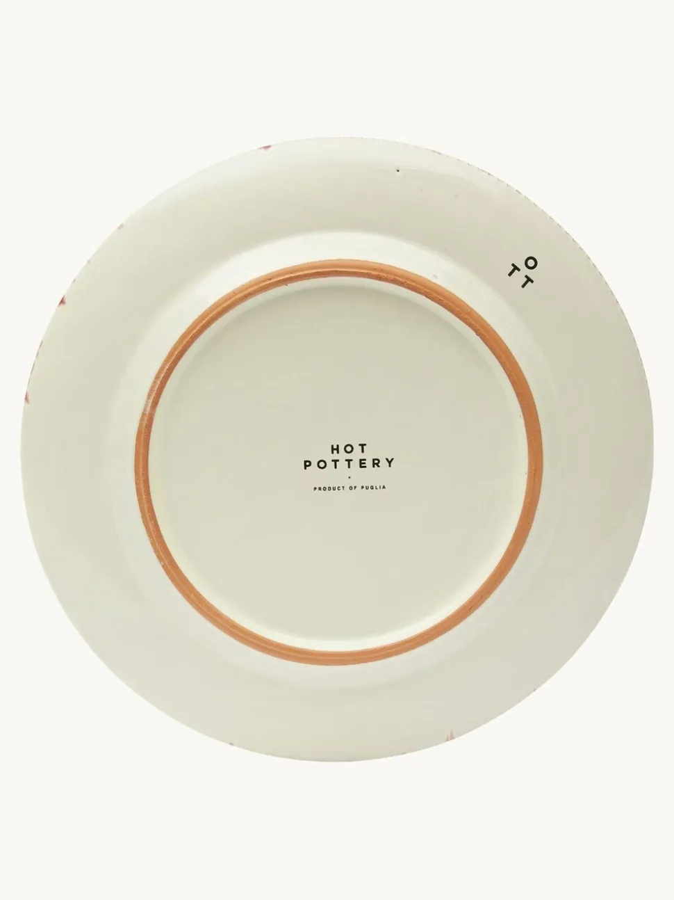 Hot Pottery Set of 4 Splatter Dinner Plates