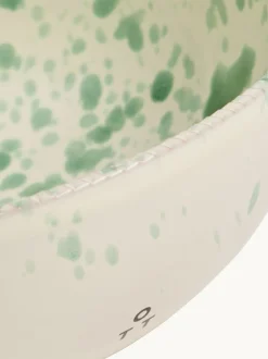 Hot Pottery Set of 4 Splatter Pasta Bowls