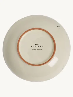Hot Pottery Set of 4 Splatter Pasta Bowls