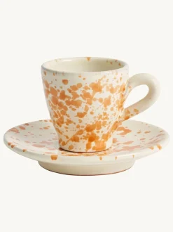Hot Pottery Set of 4 Splatter Espresso Set