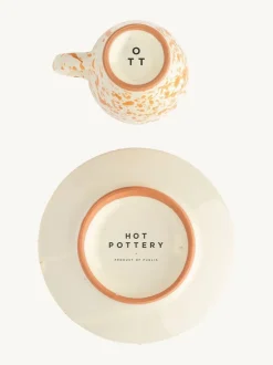 Hot Pottery Set of 4 Splatter Espresso Set