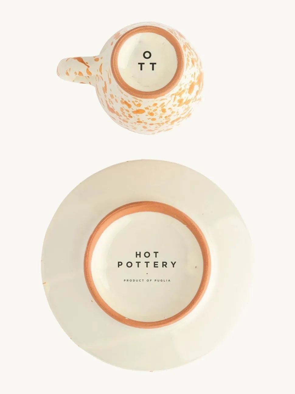 Hot Pottery Set of 4 Splatter Espresso Set