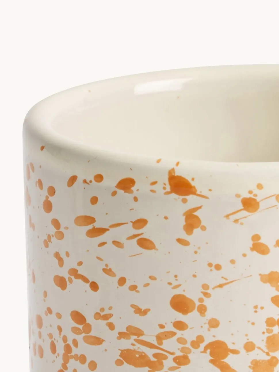 Hot Pottery Set of 4 Splatter Mugs