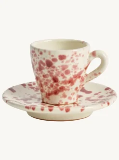 Hot Pottery Set of 4 Splatter Espresso Set