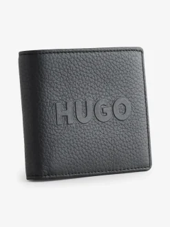 HUGO Logo Leather Wallet Coin Pocket