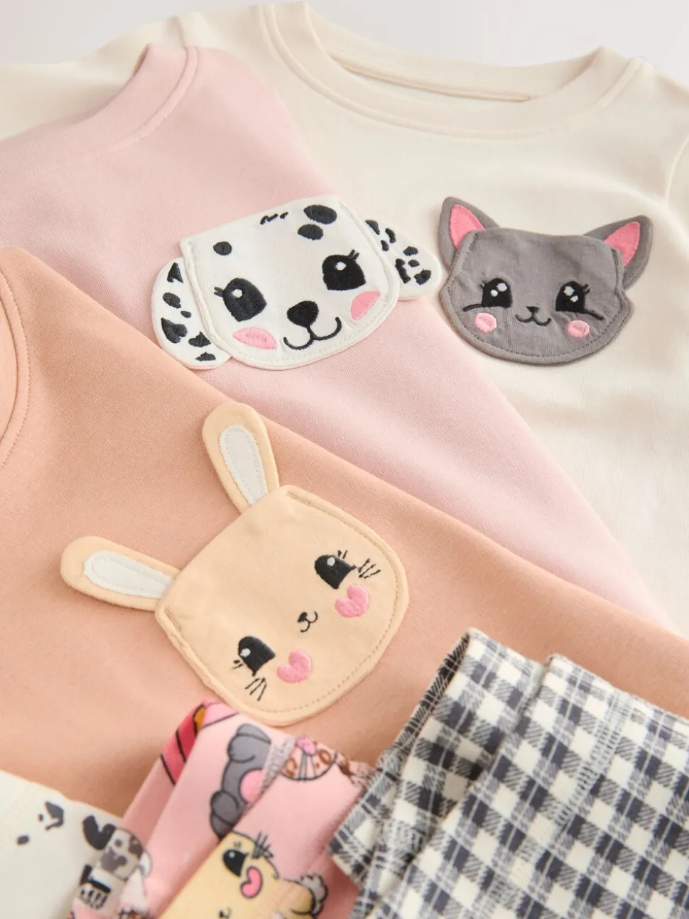 Huisdierprint - Verpakking van 3 knusse pyjama's (9 mnd-10 jr)