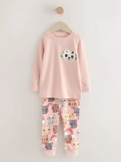 Huisdierprint - Verpakking van 3 knusse pyjama's (9 mnd-10 jr)