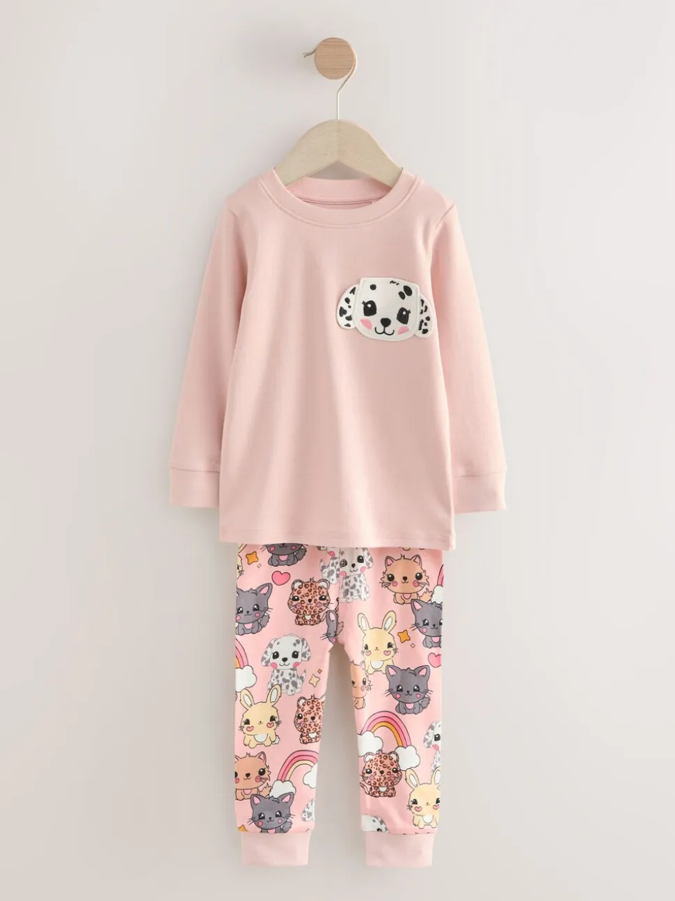 Huisdierprint - Verpakking van 3 knusse pyjama's (9 mnd-10 jr)