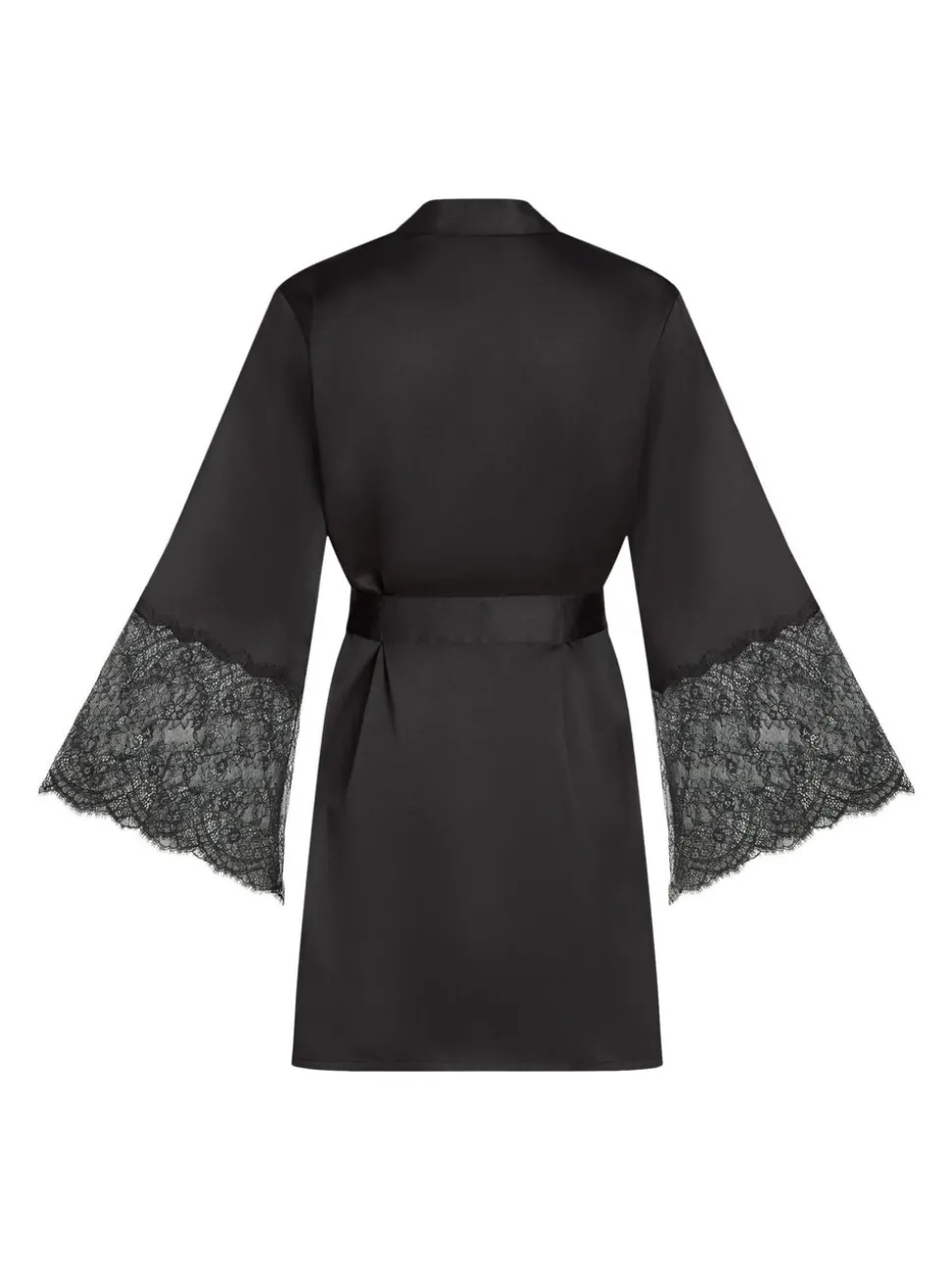 Hunkemoller Satin Kimono Black Robe