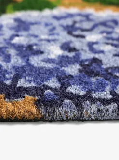 Hydrangea Floral Coir Doormat