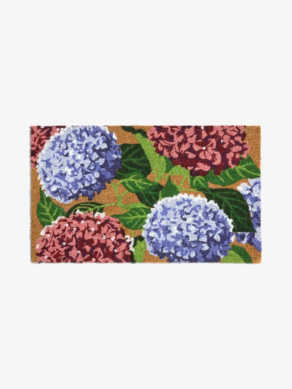 Hydrangea Floral Coir Doormat