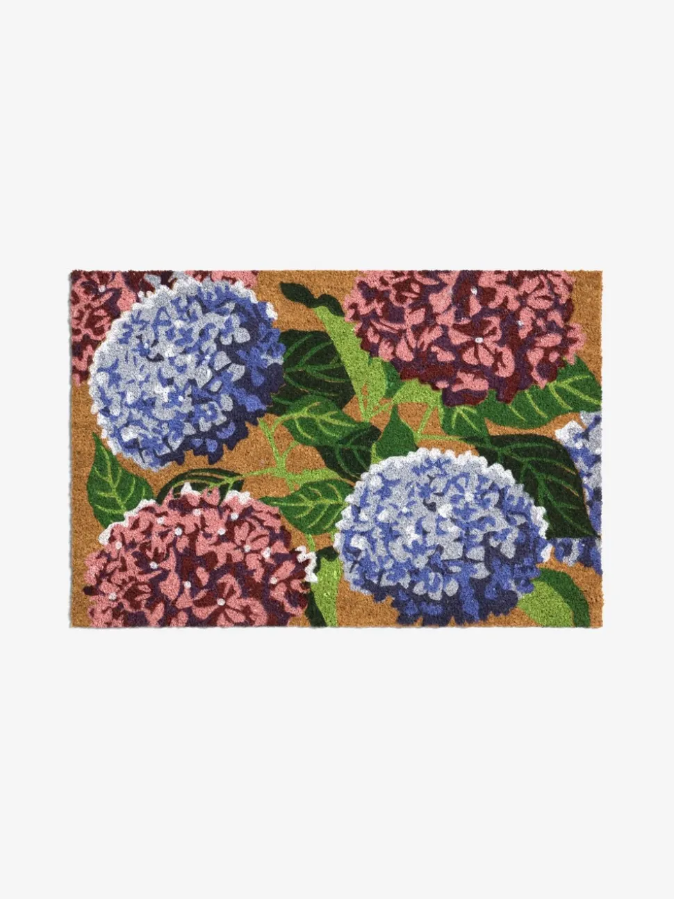 Hydrangea Floral Coir Doormat