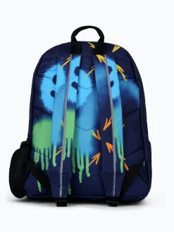 Hype Unisex Navy Spray Smiley Backpack