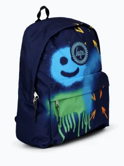 Hype Unisex Navy Spray Smiley Backpack