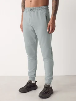 Ice grey - Interlock Soft Touch Cuffed Joggers