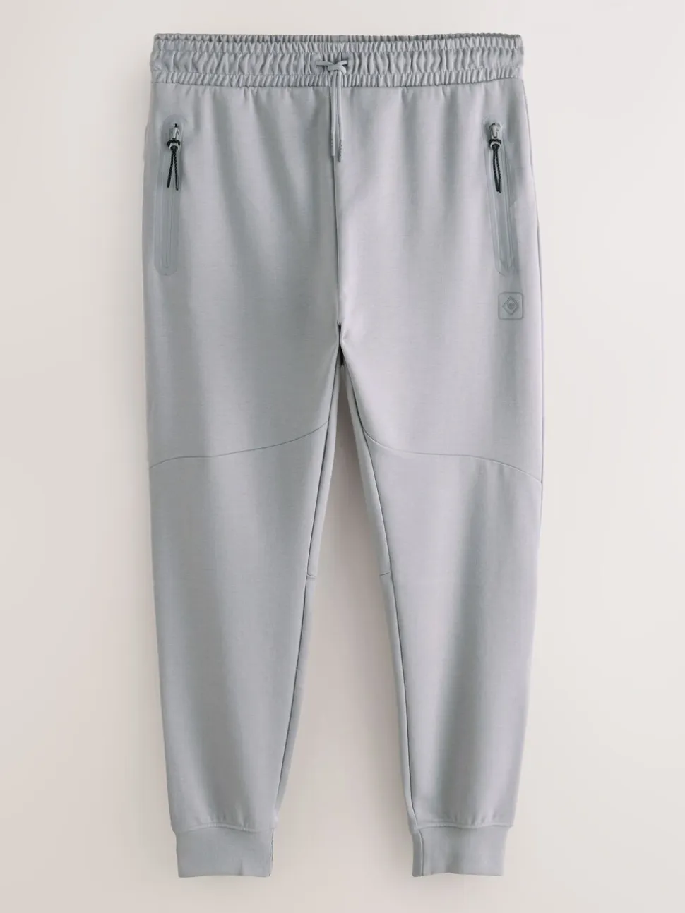 Ice grey - Interlock Soft Touch Cuffed Joggers