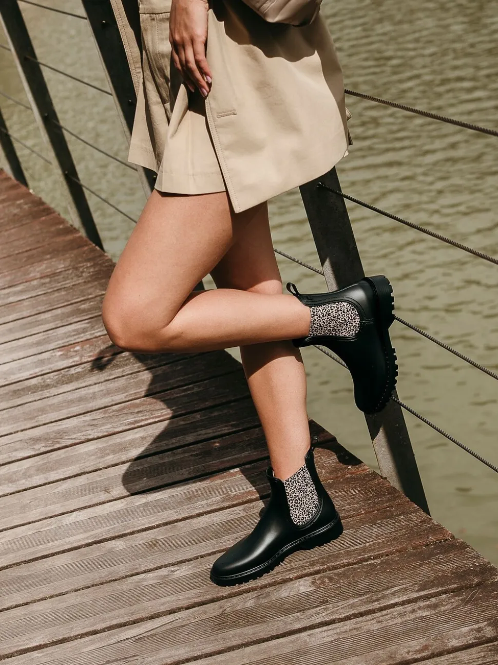 Igor Trak Leo Ankle Black Wellies