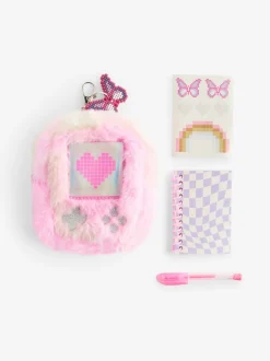 Imitatiebont mini-stationery set sleutelhanger tasbedeltje