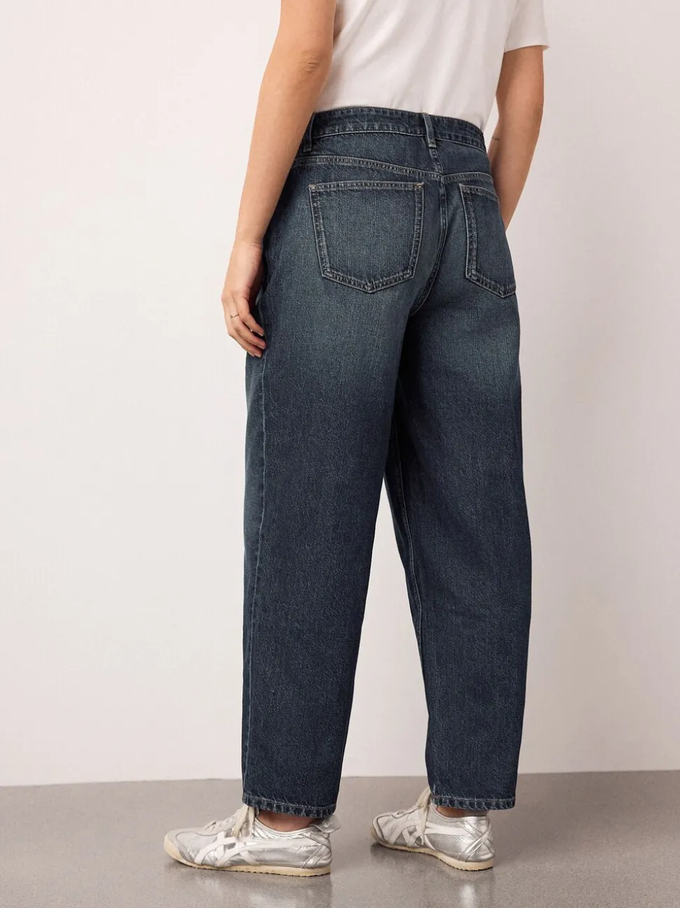 Indigo - Maternity Barrel Denim Jeans