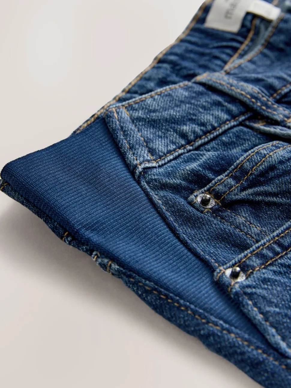 Indigo - Maternity Barrel Denim Jeans