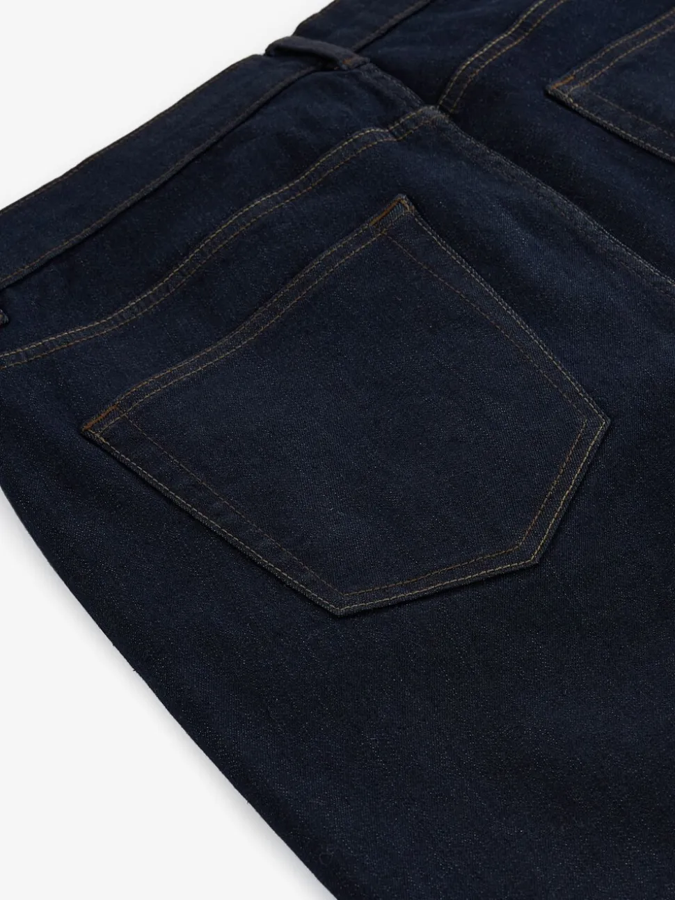 Indigo blauwe wassing - Klassieke stretchjeans met standaard taps toelopende pasvorm