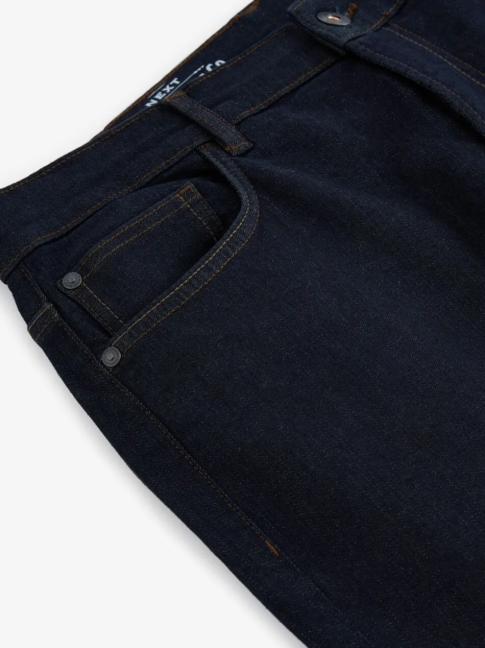 Indigo blauwe wassing - Klassieke stretchjeans met standaard taps toelopende pasvorm