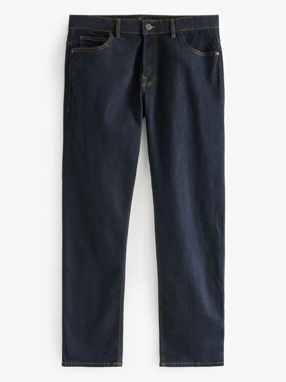 Indigo blauwe wassing - Rechte, klassieke jeans met stretch