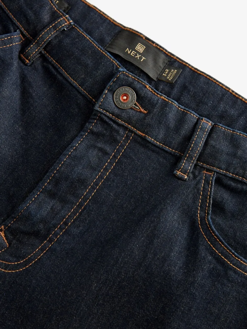 Indigo blauwe wassing - Rechte, klassieke jeans met stretch