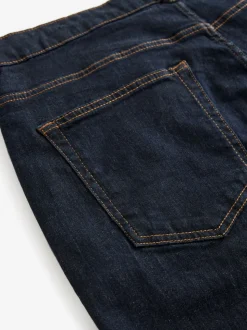 Indigo blauwe wassing - Rechte, klassieke jeans met stretch